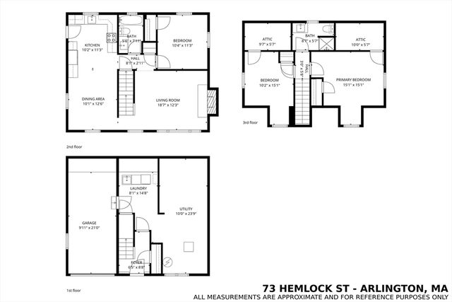 73 Hemlock Street, Arlington, MA 02474