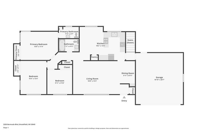 3250 Bermuda BOULEVARD, Brookfield, WI 53045