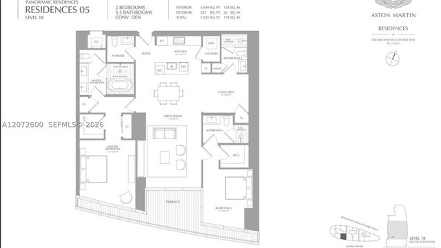 300 Biscayne Boulevard Way 1805W, Miami, FL 33131