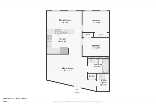 111 Beach St 3B, Boston, MA 02111
