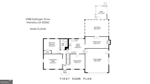 2788 Dellinger Drive, Marietta, GA 30062