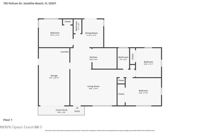 705 Pelican Drive, Satellite Beach, FL 32937