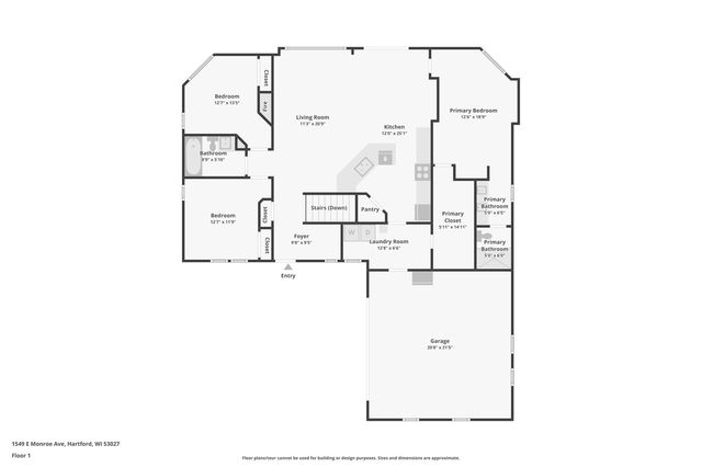 1549 E Monroe AVENUE, Hartford, WI 53027