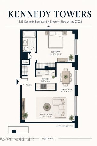 1225 Kennedy Boulevard 10J, Bayonne, NJ 07002