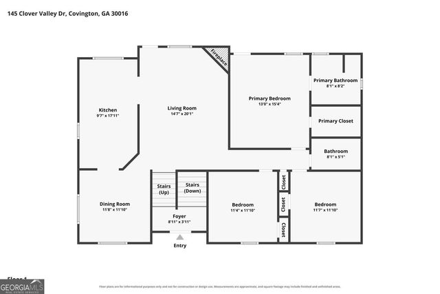 145 Clover Valley Drive, Covington, GA 30016