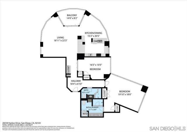 200 Harbor Drive 2602, San Diego, CA 92101