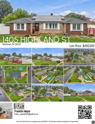 1405 Highland Street, Allentown City, PA 18102