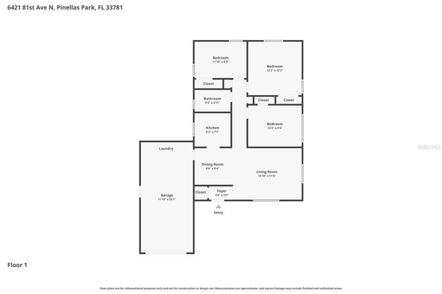 6421 81ST AVENUE N, Pinellas Park, FL 33781