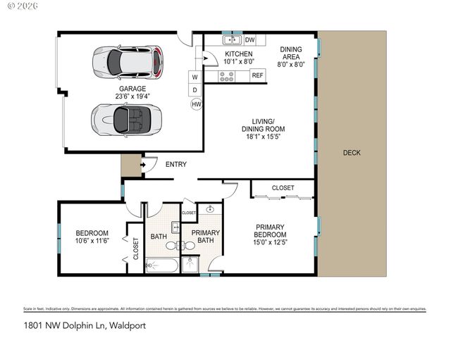 1801 Nw DOLPHIN Ln, Waldport, OR 97394