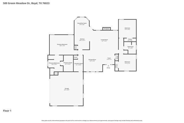 500 Green Meadow Drive, Boyd, TX 76023