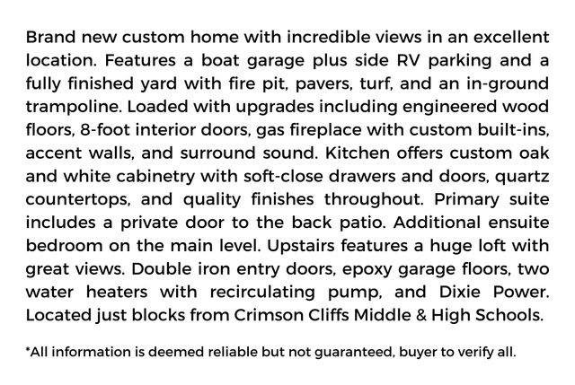 347 E MAYFIELD WOODS LN, Washington, UT 84780