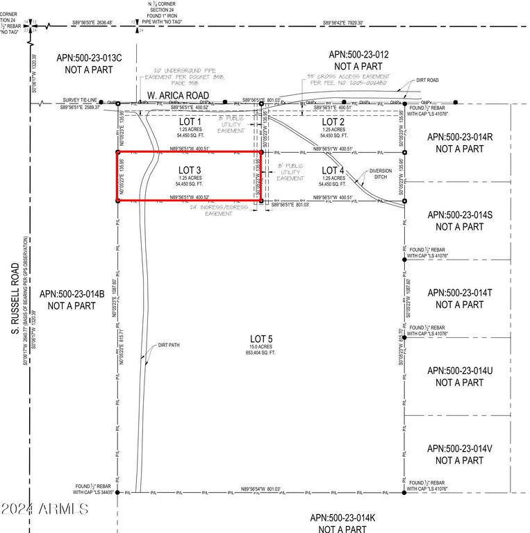 LOT 3 W ARICA (NO ADDRESS) Road 3, Casa Grande, AZ 85193 — photo 2