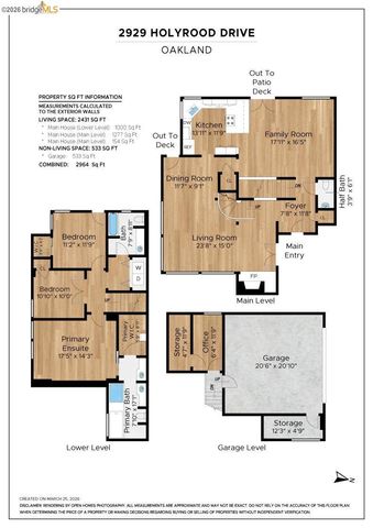 2929 HOLYROOD DRIVE, Oakland, CA 94611