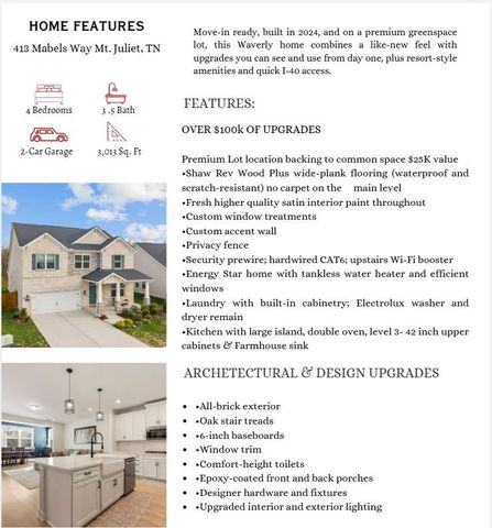 413 Mabels Way, Mount Juliet, TN 37122
