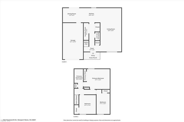 945 Chatsworth DR, Newport News, VA 23601