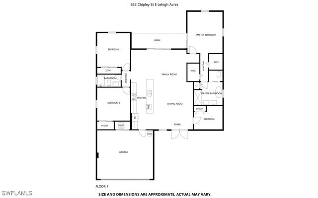 852 Chipley ST E, Lehigh Acres, FL 33974