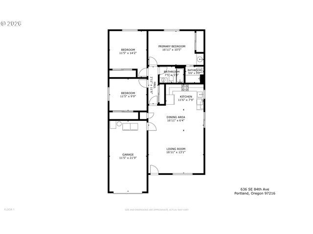 636 Se 84TH Ave, Portland, OR 97216
