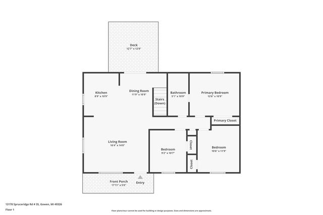 13178 Spruceridge Road, Gowen, MI 49326