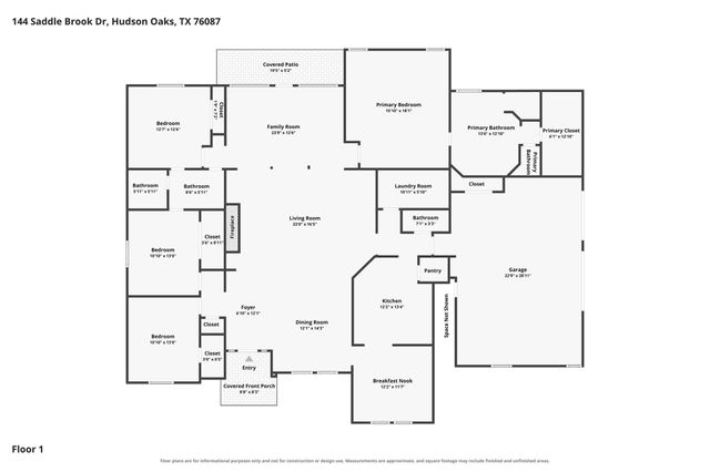144 Saddle Brook Drive, Hudson Oaks, TX 76087