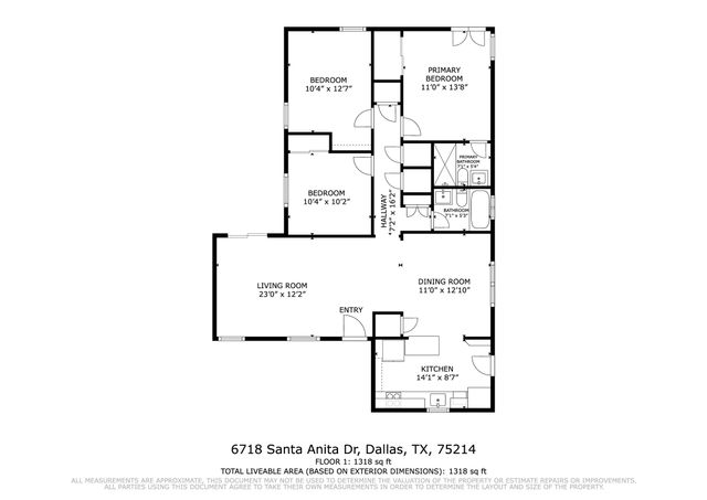 6718 Santa Anita Drive, Dallas, TX 75214