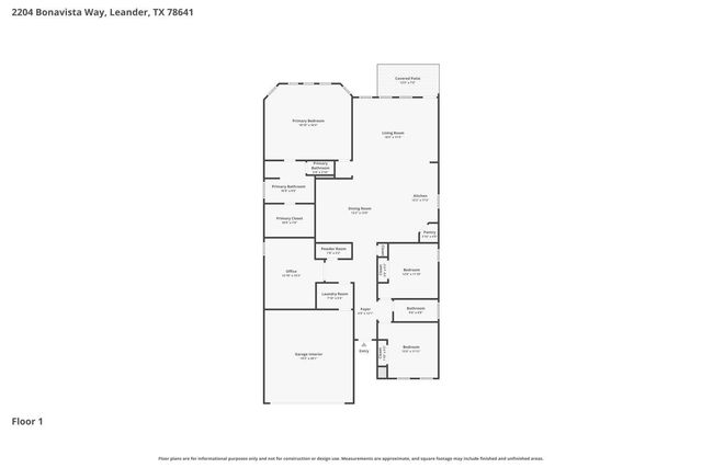 2204 Bonavista WAY, Leander, TX 78641