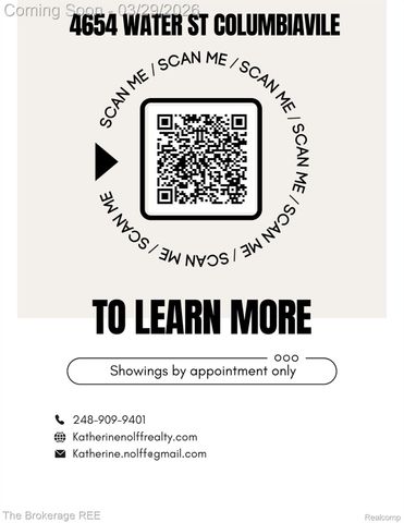 4654 WATER Street, Columbiaville Village, MI 48421