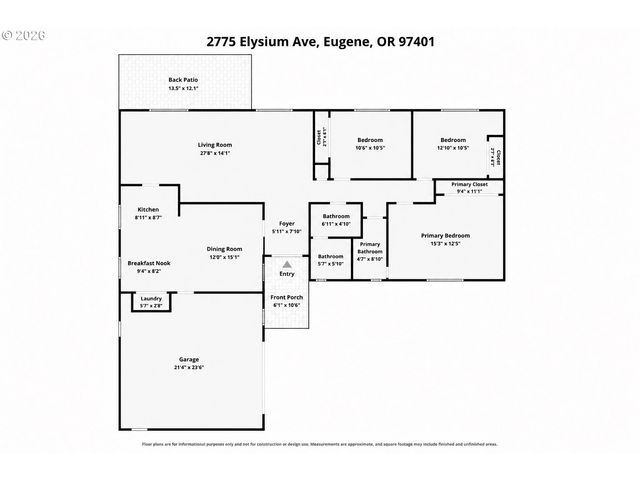 2775 ELYSIUM Ave, Eugene, OR 97401