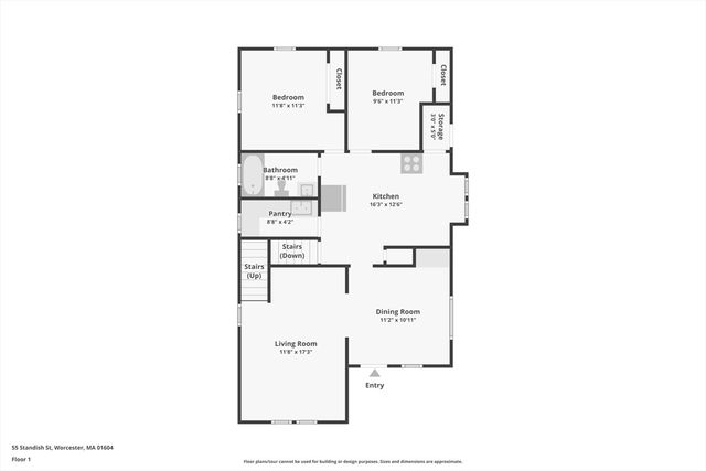 55 Standish St, Worcester, MA 01604