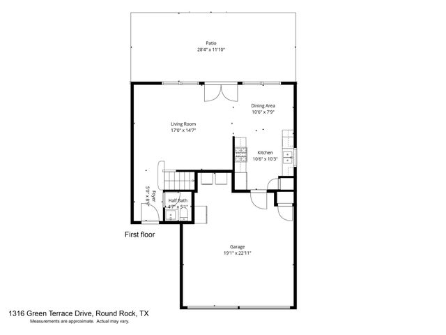 1316 Green Terrace DR, Round Rock, TX 78664