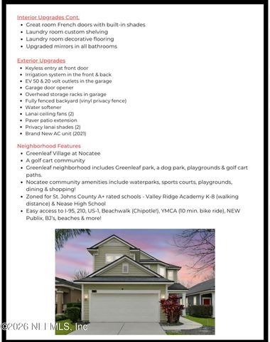 26 GLENWOOD Street, Ponte Vedra, FL 32081
