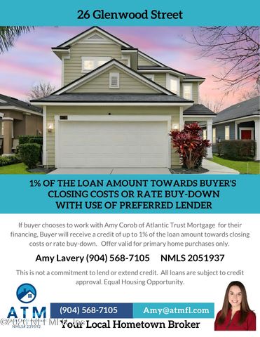 26 GLENWOOD Street, Ponte Vedra, FL 32081