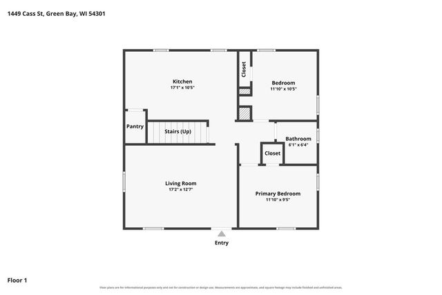 1449 CASS STREET, Green Bay, WI 54301