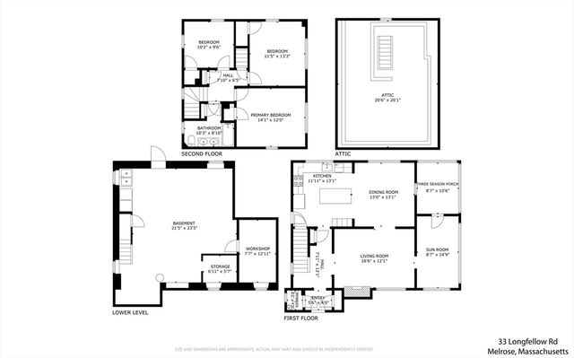 33 Longfellow Road, Melrose, MA 02176