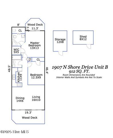 1907 N Shore Drive B, Holly Ridge, NC 28445