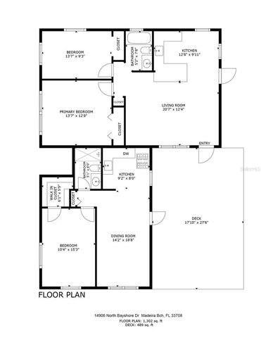 14906 N BAYSHORE DRIVE, Madeira Beach, FL 33708