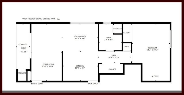 9817 Treetop Drive 1A, Orland Park, IL 60462