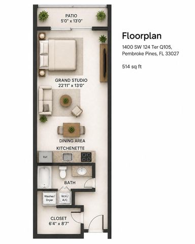 1400 SW 124TH Terrace 105Q, Pembroke Pines, FL 33027