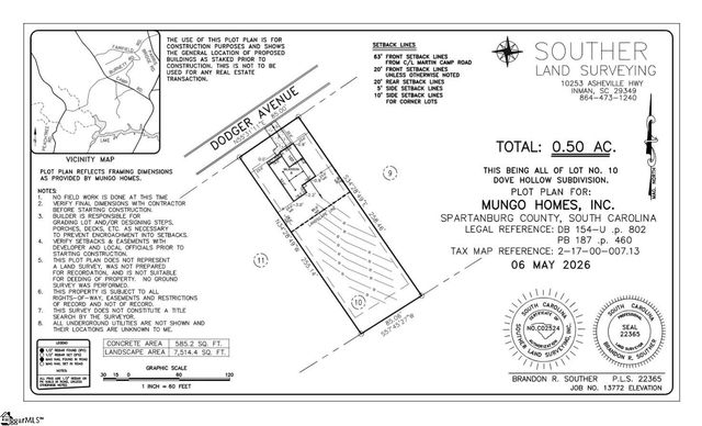439 Dodger Avenue Lot 10, Chesnee, SC 29323