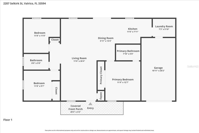2207 SELKIRK STREET, Valrico, FL 33594