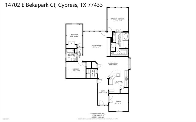 14702 E Bekapark Court, Cypress, TX 77433