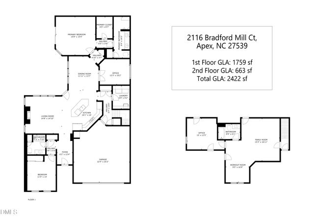 2116 Bradford Mill Court, Apex, NC 27539