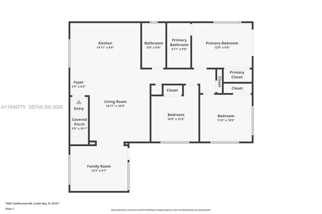 19831 Gulfstream Rd, Cutler Bay, FL 33157