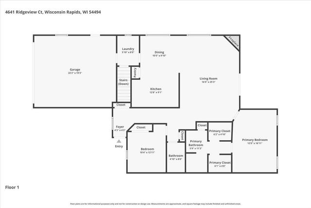 4641 RIDGEVIEW COURT, Wisconsin Rapids, WI 54494