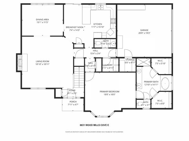 8831 WOOD MILLS CV E, Memphis, TN 38016