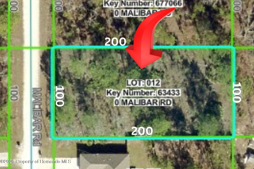 Lot 12 Malibar Road, Weeki Wachee, FL 34614