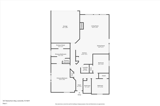 1617 Matterhorn Way, Lewisville, TX 75077