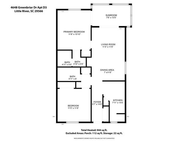 4648 Greenbriar Dr Apt D3, Little River, SC 29566