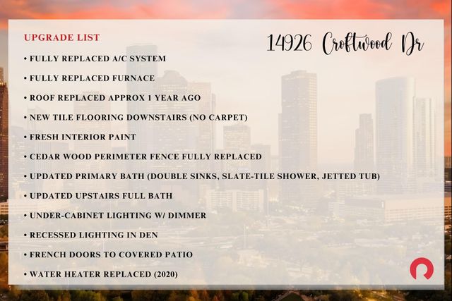 14926 Croftwood Drive, Houston, TX 77068