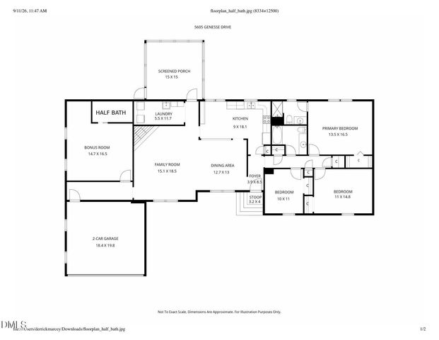5605 Genesee Drive, Durham, NC 27712