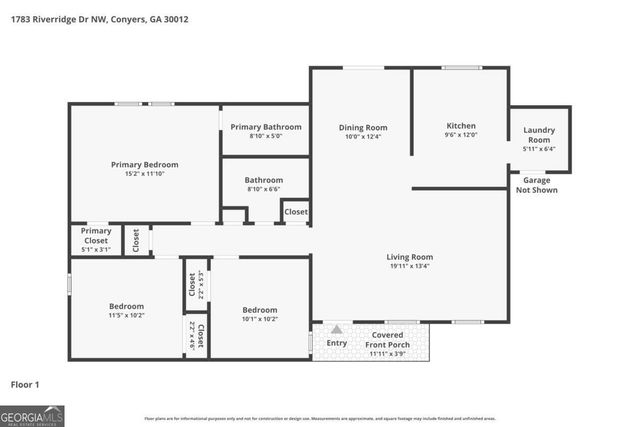 1783 Riverridge Drive NW, Conyers, GA 30012